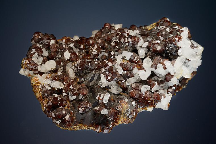 QUARTZ on ANDRADITE
